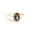 Double Four Claw Oval Smokey Quartz